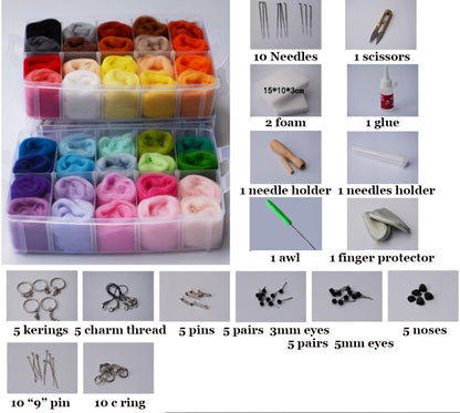 Needle Felting Kits For Beginners Felting Materials Needle Felting Wool Needle Felting Supplies