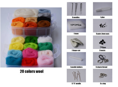 Needle Felting Kits For Beginners Felting Materials Needle Felting Wool Needle Felting Supplies