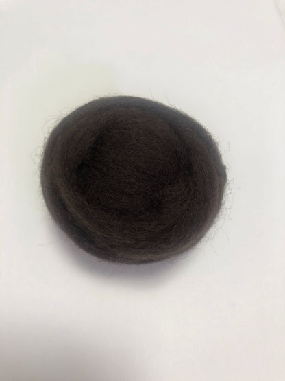 Needle Felting Wool Roving Gray Coffee 66s Merino Wool Roving For Felting Needle Felting Supplies