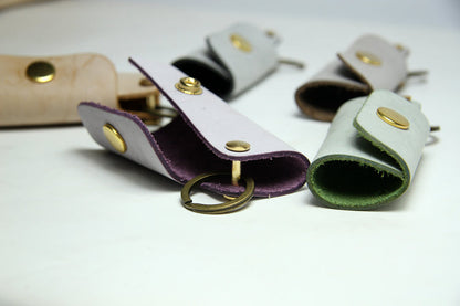 Purple Leather Key Holder Kit DIY Leather Key Organizers Kit DIY Leather Projects DIY Leather Kit