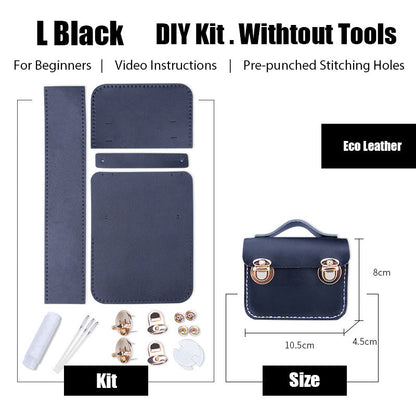 DIY Leather AirPods Case Kits DIY Leather Mini Satchel Bag Kit DIY Leather Projects DIY Leather Pouch Kit