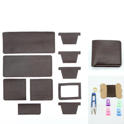 DIY Leather Wallet Kits DIY Leather Project DIY Blue Leather Billfold DIY Leather Womens Wallet Kit