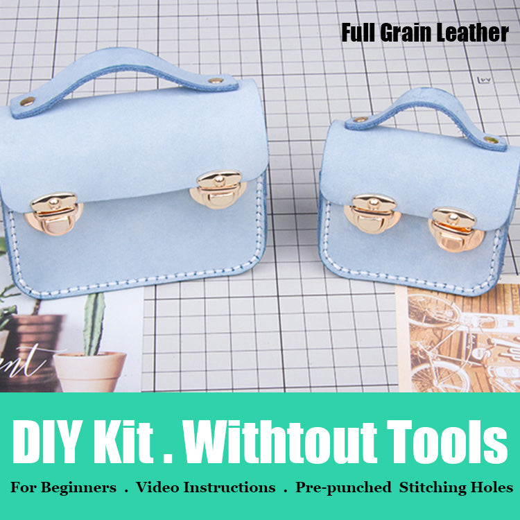 DIY Leather AirPods Case Kits DIY Leather Mini Satchel Bag Kit DIY Leather Projects DIY Leather Pouch Kit