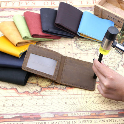 DIY Leather Wallet Kits DIY Leather Project DIY Blue Leather Billfold DIY Leather Womens Wallet Kit