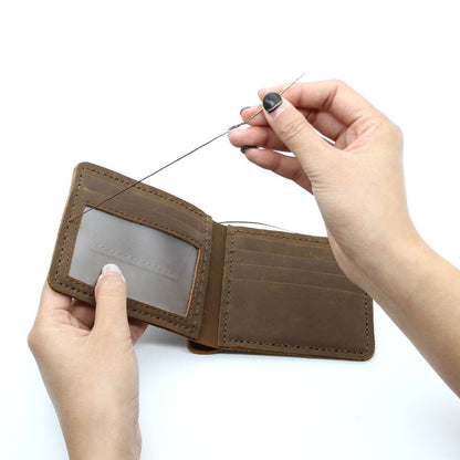 DIY Leather Wallet Kits DIY Leather Project DIY Leather Billfold DIY Leather Womens Wallet Kit