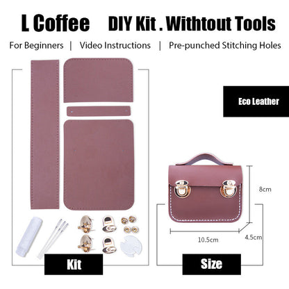 DIY Leather AirPods Case Kits DIY Leather Mini Satchel Bag Kit DIY Leather Projects DIY Leather Pouch Kit