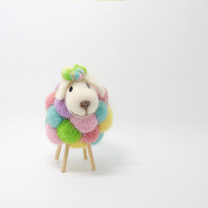 Needle Felted Felting project Animals Sheep Color Cute Craft