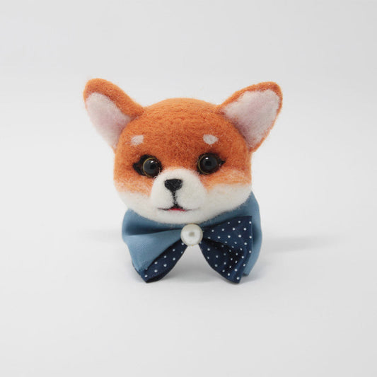 Needle Felted Felting project Animals Orange Fox Cute Brooch