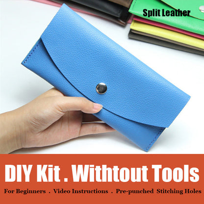 DIY Leather Wallets Kit DIY Green Eco Leather Projects DIY Minimalist Leather Wallet DIY Leather Womens Wallet Kit