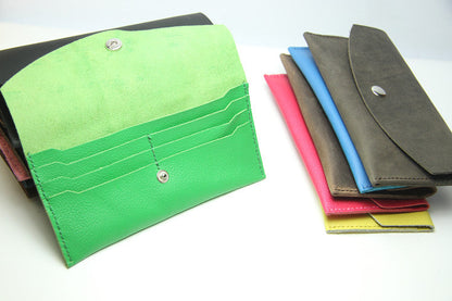 DIY Leather Wallets Kit DIY Green Eco Leather Projects DIY Minimalist Leather Wallet DIY Leather Womens Wallet Kit