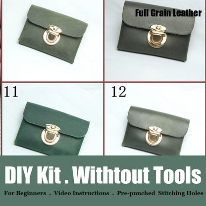 DIY Leather Card Holders Kit DIY Leather Coin Wallet Kit DIY Leather Projects DIY Leather Kit