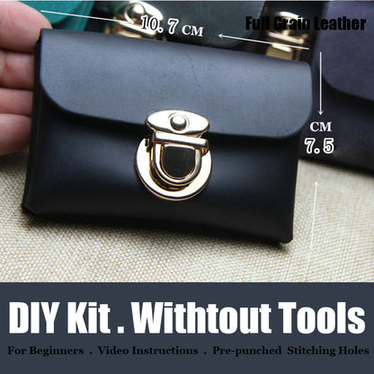 DIY Leather Card Holders Kit DIY Leather Coin Wallet Kit DIY Leather Projects DIY Leather Kit