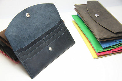 DIY Leather Wallets Kit DIY Dark Blue Leather Projects DIY Minimalist Leather Wallet DIY Leather Womens Wallet Kit