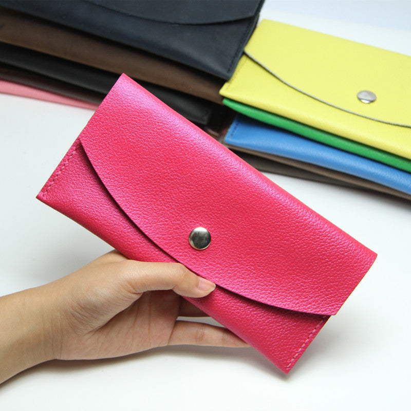 DIY Leather Wallets Kit DIY Pink Eco Leather Projects DIY Minimalist Leather Wallet DIY Leather Womens Wallet Kit