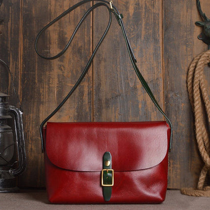 Women Classic Leather Side Bag Pattern Leather Pattern Shoulder Bag Leather Craft Pattern