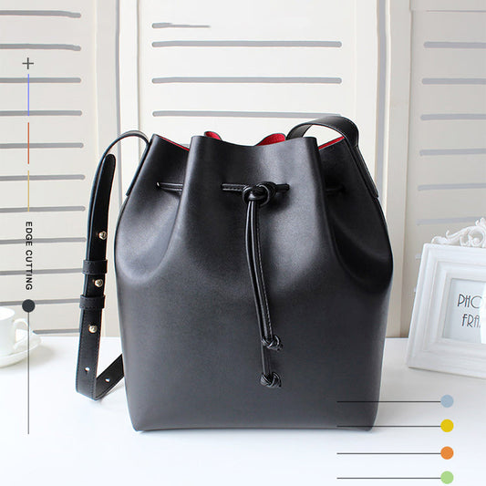 Women Leather Bucket Side Bag Patterns Leather Pattern Women Bucket Crossbody Bag Leather Craft Pattern