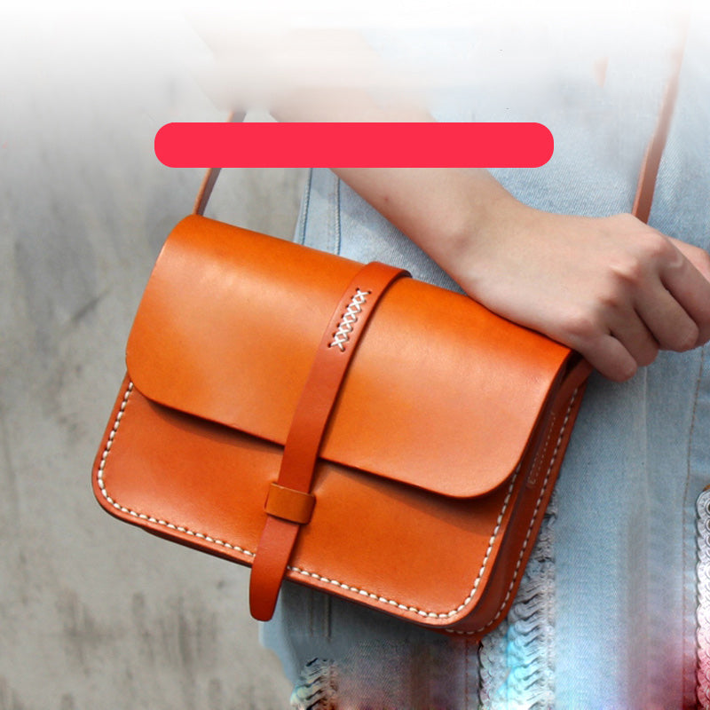 Women Leather Classic Side Bags Pattern Leather Pattern Women Crossbody Bags Leather Craft Pattern