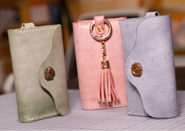 Women Leather Key Wallet Pattern Leather Pattern Leather Craft Pattern Leather Templates