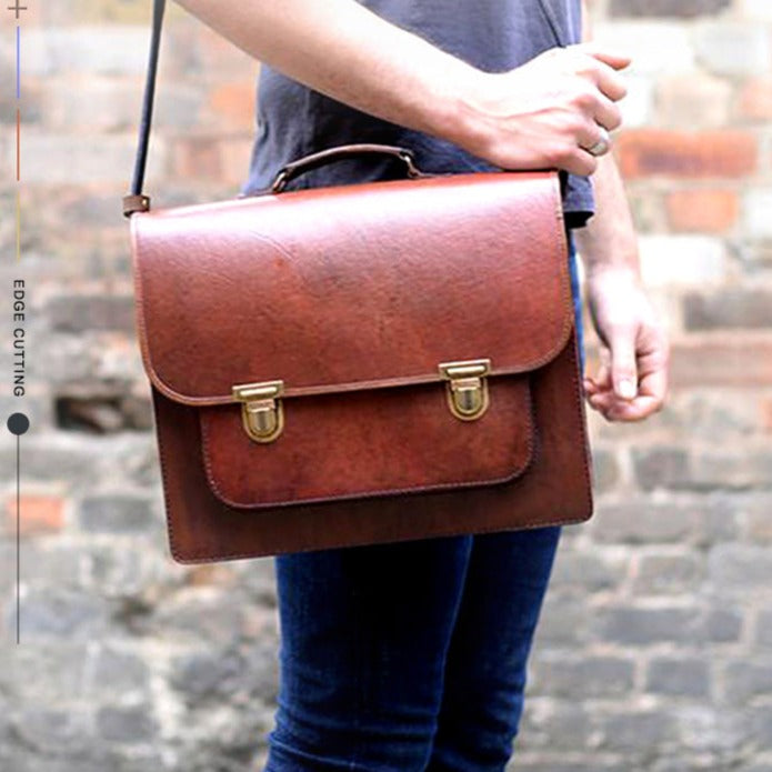 Women Leather Satchel Side Bag Patterns Leather Pattern School Shoulder Bag Leather Craft Pattern