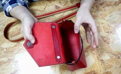 Leather Pattern Womens Leather Small Shoulder Bag Pattern Envelope Handbag Leather Craft Pattern Leather Templates